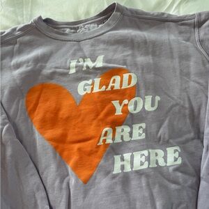 Shop olivelynn glad you are here sweatshirt